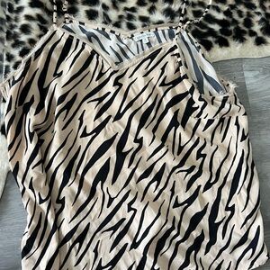Chic Zebra Print Camisole